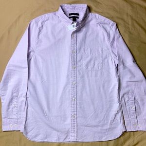 Banana Republic oxford button down, Men’s Med., Lavender, untucked stand…